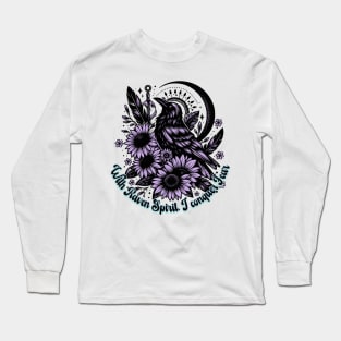 Gothic Boho style Raven Long Sleeve T-Shirt